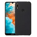Силиконовый чехол Silicone Case черный для Huawei Y7 Prime 2019/ Y7 2019(#1)