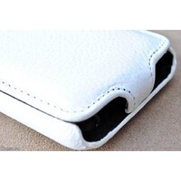 Кожаный чехол книга Melkco Leather Case White LC для Nokia N8