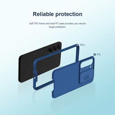 Чехол-накладка Nillkin CamShield Pro Черная для Samsung Galaxy S23(3)