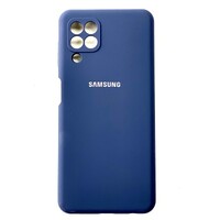 Силиконовый чехол Silicone Case темно-синий для Samsung Galaxy M32