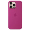 Силиконовый чехол с Magsafe фуксия для Apple iPhone 16 Pro(#1)
