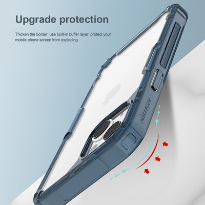 Силиконовый чехол Nillkin Nature TPU Pro Case Прозрачный для Apple iPhone 13(6)
