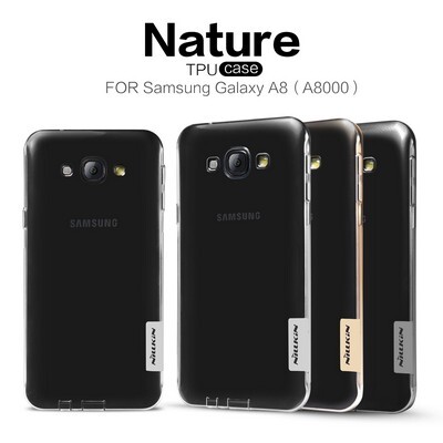 Силиконовый чехол Nillkin Nature TPU Case Grey для Samsung Galaxy A8(4)