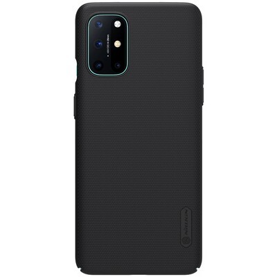 Пластиковый чехол с подставкой Nillkin Super Frosted Shield Черный для OnePlus 8T(1)