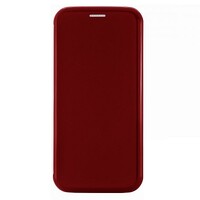 Чехол-книга на основе из силикона Book Case New 3D бордовый для Huawei P30 Lite