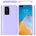 Силиконовый чехол Silicone Case сиреневый для Huawei P40(#2)