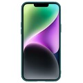 Силиконовая накладка c пластиной MagSafe Nillkin CamShield Leather Case S Зеленая для Apple iPhone 14 Plus(#2)