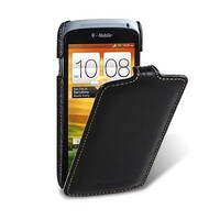 Кожаный чехол книга Melkco Leather Case Black LC для HTC One S