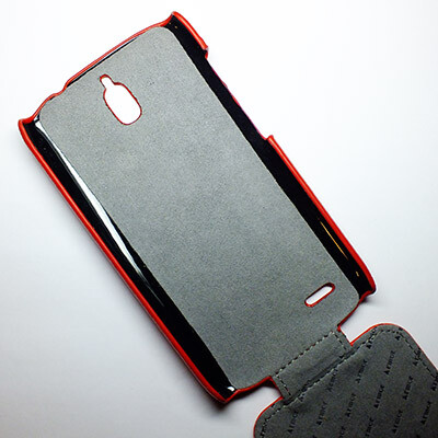 Кожаный чехол Armor Case Red для Huawei Ascend G610(3)