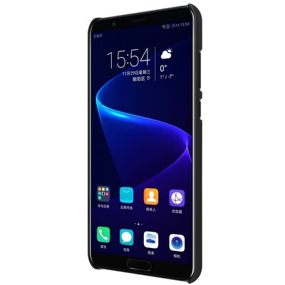 Пластиковый чехол с пленкой Nillkin Super Frosted Shield Черный для Huawei Honor View 10(2)