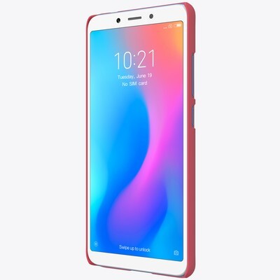 Пластиковый чехол с пленкой Nillkin Super Frosted Shield Красный для Xiaomi Redmi 6(2)