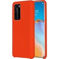 Силиконовый чехол Silicone Case красный для Huawei P40(#1)