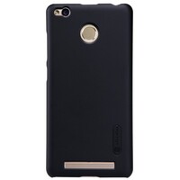 Пластиковый чехол с пленкой Nillkin Super Frosted Shield Black для Xiaomi RedMi 3 Pro/RedMi 3S