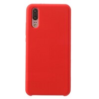 Силиконовый чехол Silicone Case красный для Huawei P20