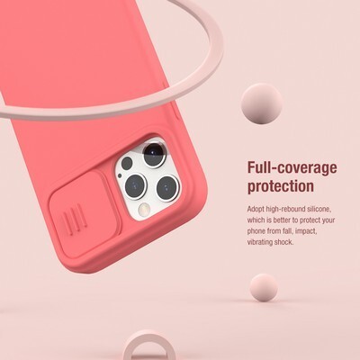Силиконовая накладка с пластиной Magsafe Nillkin CamShield Silky Magnetic Silicone Case Зеленая для Apple iPhone 12 Pro Max(8)