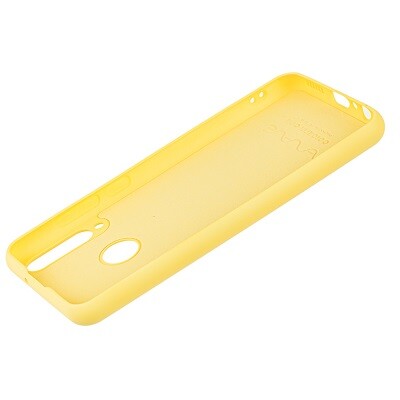 Силиконовый чехол Silicone Case желтый для Huawei Y6p(2)