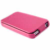 Кожаный чехол-книга HOCO Pink для Apple iPhone 4/4S
