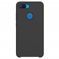 Силиконовый чехол Silicone Case черный для Xiaomi Mi8 Lite