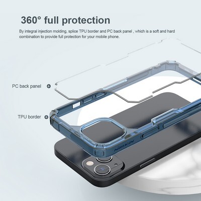 Силиконовый чехол Nillkin Nature TPU Pro Case Прозрачный для Apple iPhone 13(5)