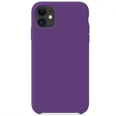 Силиконовый чехол фиолетовый для Apple iPhone 11(3)
