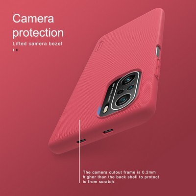 Пластиковый чехол с подставкой Nillkin Super Frosted Shield Черный для Xiaomi 11i(4)