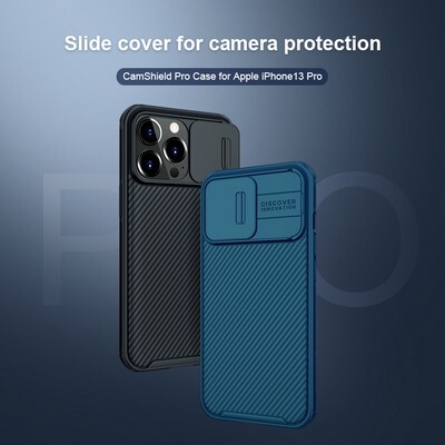 Чехол-накладка Nillkin CamShield Pro Зеленая для Apple iPhone 13 Pro(8)