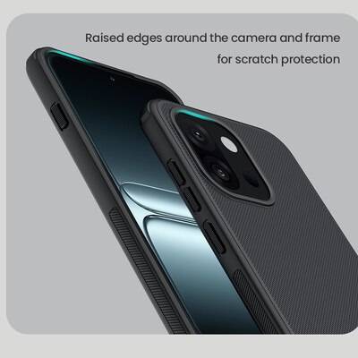 Пластиковый чехол Nillkin Super Frosted Shield Pro Черный для OnePlus 13T/ 13s(7)
