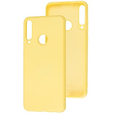 Силиконовый чехол Silicone Case желтый для Huawei Y6p(1)
