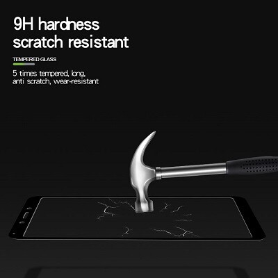 Противоударное защитное стекло на весь экран Full Screen Cover 0.3mm белое для Xiaomi Redmi 6(5)