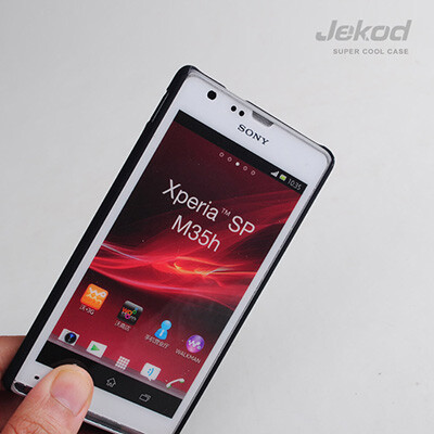 Пластиковый чехол накладка Jekod Cool Case Black для Sony Xperia SP M35i(2)