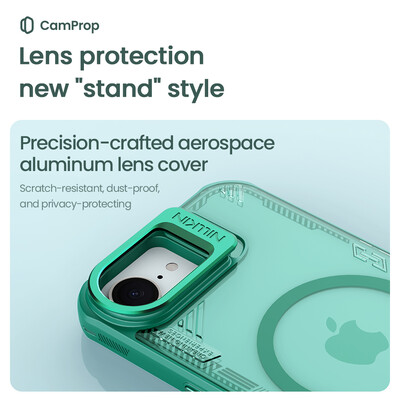 Магнитная накладка Nillkin Iceblade Prop Magnetic Case Черная для Apple iPhone 16e(6)