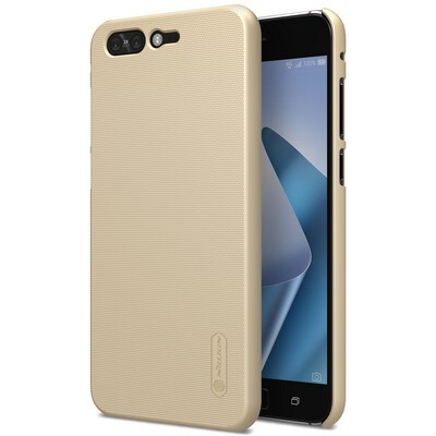 Пластиковый чехол с пленкой Nillkin Super Frosted Shield Gold для Asus ZenFone 4 Pro ZS551KL(3)