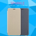 Полиуретановый чехол книга Nillkin Sparkle Leather Case Черный для Huawei Y9\ Enjoy 8 Play(#5)
