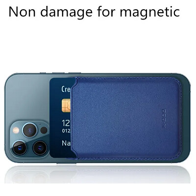Магнитный кошелек K-DOO / KZDOO Leather Wallet MagSafe серый(6)