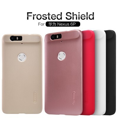 Пластиковый чехол с пленкой Nillkin Super Frosted Shield Rose Gold для Huawei Nexus 6P(4)