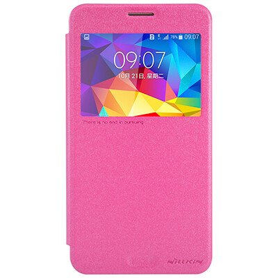 Полиуретановый чехол Nillkin Sparkle Leather Case Red  для Samsung G750F Galaxy Mega 2(1)