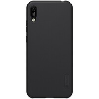 Пластиковый чехол с подставкой Nillkin Super Frosted Shield Черный для Huawei Y6 Pro 2019