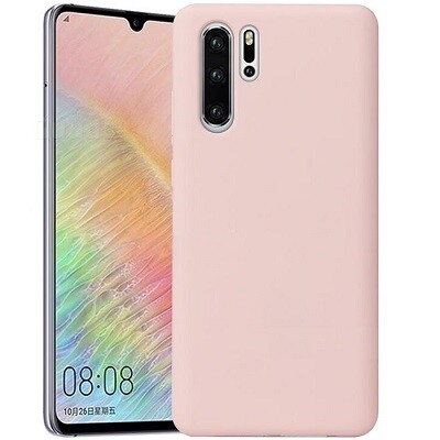 Силиконовый чехол Silicone Case светло-розовый для Huawei P30 Pro(1)