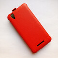 Кожаный чехол Armor Case Red для FLY IQ4414 EVO Tech 3(#3)