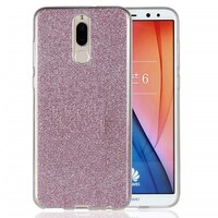 Силиконовый чехол Glitter Cover розовый для Huawei Mate 10 Lite\ Nova 2i