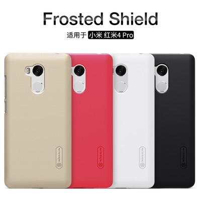 Пластиковый чехол с пленкой Nillkin Super Frosted Shield Black для Xiaomi RedMi 4 Pro(4)