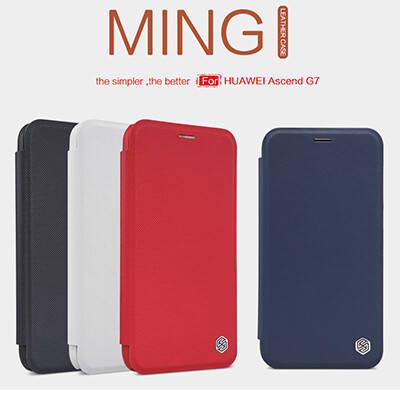 Полиуретановый чехол Nillkin Ming Series Red для Huawei Ascend G7(3)