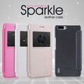 Полиуретановый чехол Nillkin Sparkle Leather Case Red для Huawei Honor 6 Plus(#4)