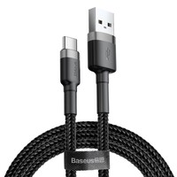 Кабель Baseus Cafule Cable CATKLF-BG1 USB For Type-C 3A 1M черный