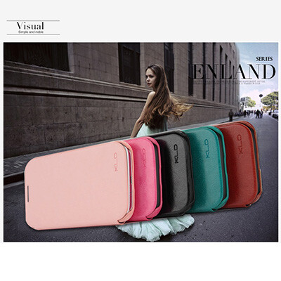 Кожаный чехол KLD Leather Case Pink для Samsung i9500 Galaxy S4(4)