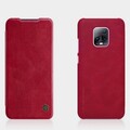 Кожаный чехол Nillkin Qin Leather Case Красный для Xiaomi Redmi 10X 5G ( 10X Pro 5G)(#4)