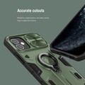 Противоударная-накладка Nillkin CamShield Armor зеленая для Apple iPhone 12 mini(#8)