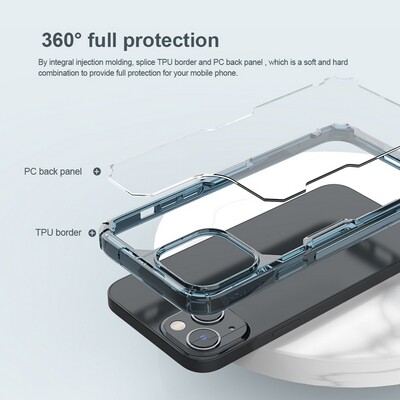 Силиконовый чехол Nillkin Nature TPU Pro Case Прозрачный для Apple iPhone 14 Plus(4)