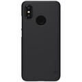 Пластиковый чехол с пленкой Nillkin Super Frosted Shield Черный для Xiaomi Mi8(#1)