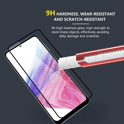 Противоударное защитное стекло Full Glue 0.3mm на полный экран для Samsung Galaxy A54(5)